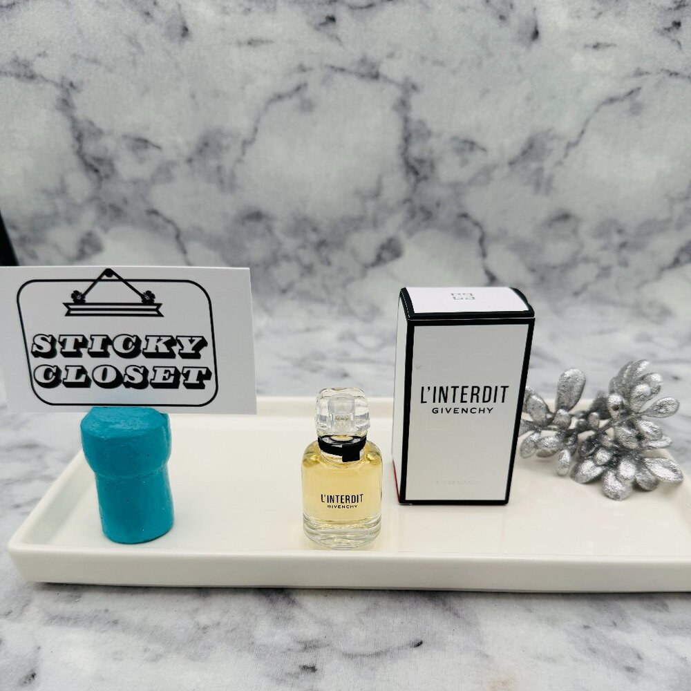 Givenchy L’Interdit EDP White Floral Patchouli-Travel Size 10ml,0.3oz-BOXED-NEW - Picture 1 of 10